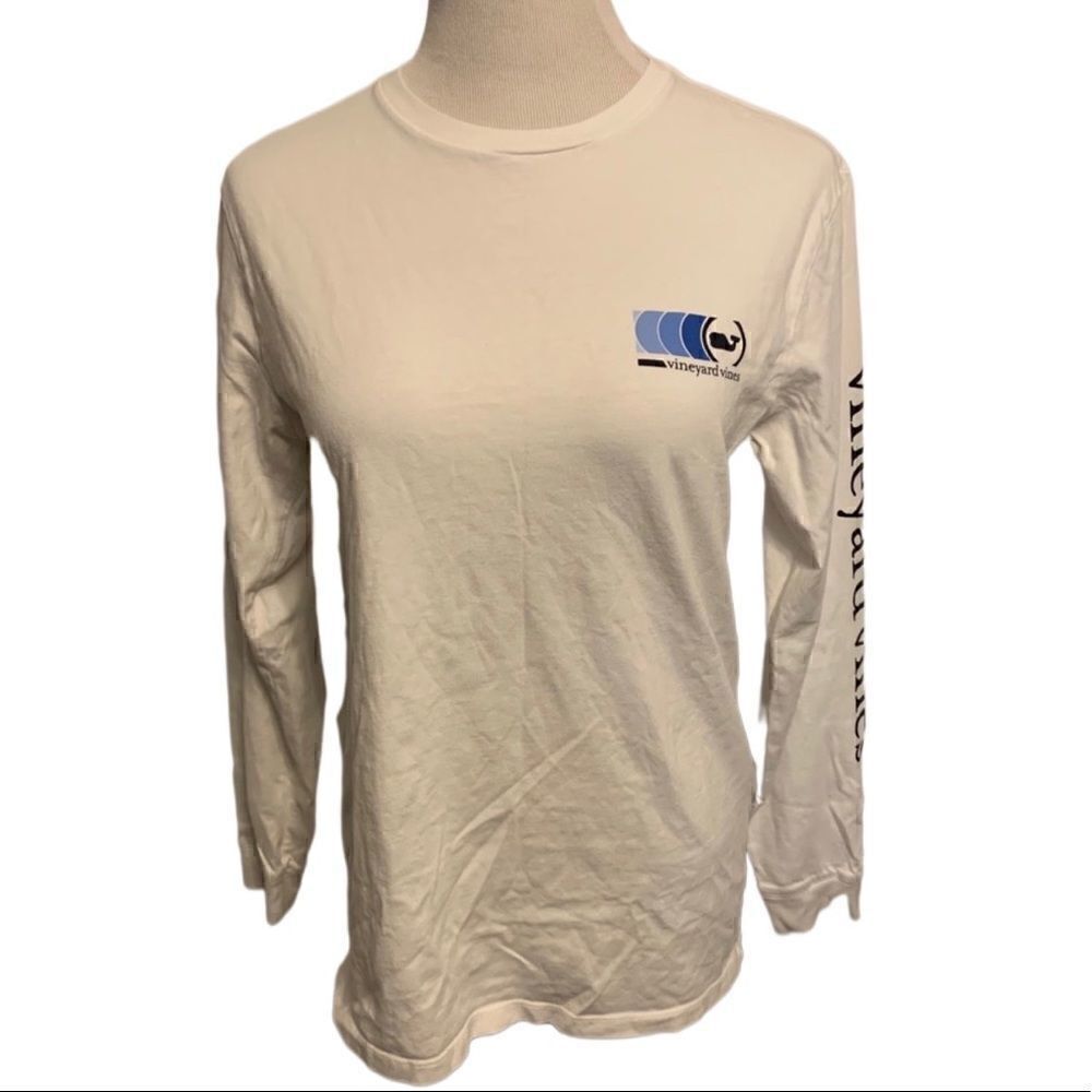 Vineyard Vines Long Sleeve Logo T-Shirt Sz S